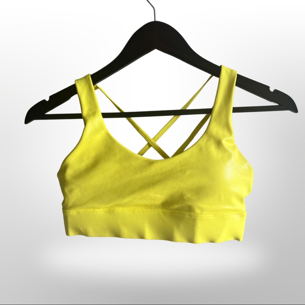 Zyia Active yellow strappy bra